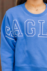 Girls: Go Eagles Royal Blue Sweatshirt