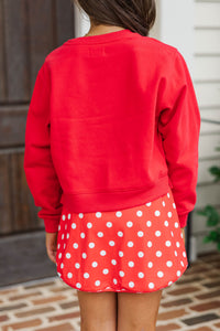 Girls: Go Bulldogs Red Sweatshirt