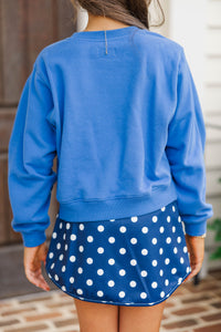 Girls: Go Wildcats Royal Blue Graphic Sweatshirt
