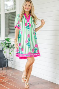 Can’t Say No Green Medallion Dress