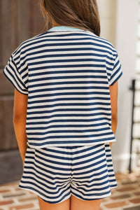 Girls: It’s A Dream Navy Striped Top