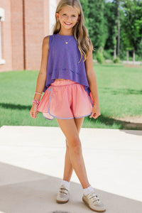 Girls: Little Explorer Purple Tank
