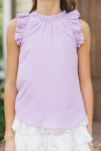 Girls: The Maisie Lavender Top