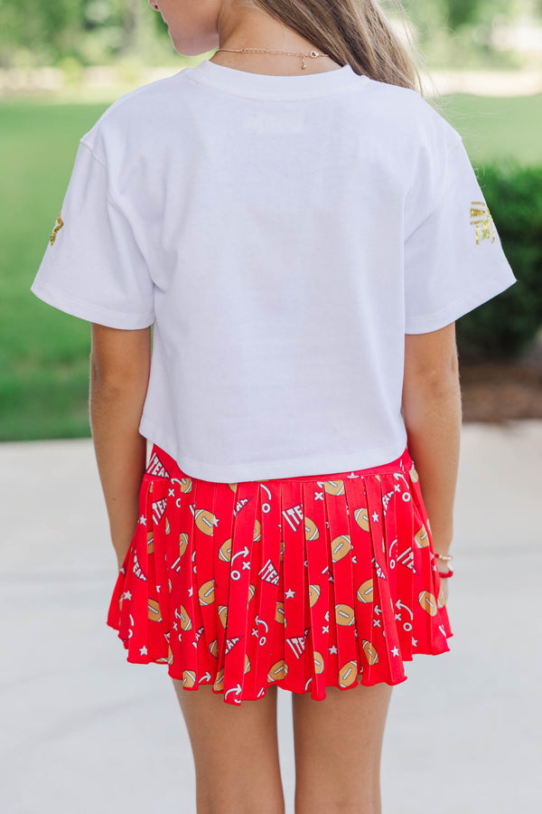 Girls: Go Team Go Gold Gameday Sequin Top
