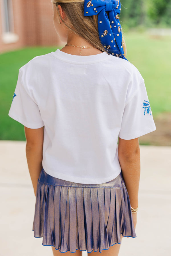Girls: Go Team Go Blue Gameday Sequin Top