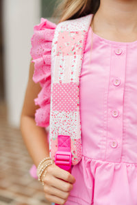 Girls: After The Bell Pink Patchwork Quilted Backpack