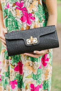On Your Way Black Purse