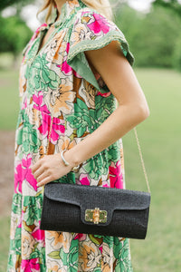 On Your Way Black Purse