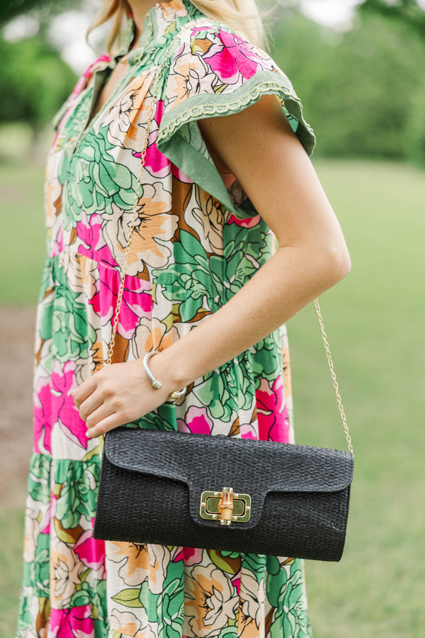On Your Way Black Purse