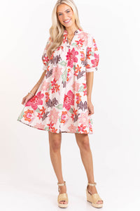 Southern Belle Pink Floral Dress