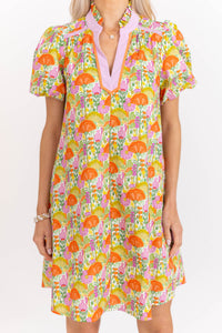 Pretty As Ever Orange Floral Dress