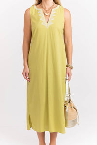 Madison Avenue Green Midi Dress