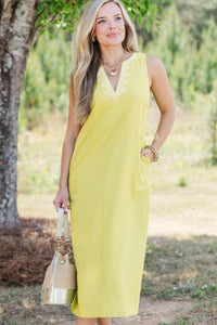 Madison Avenue Green Midi Dress