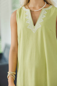 Madison Avenue Green Midi Dress