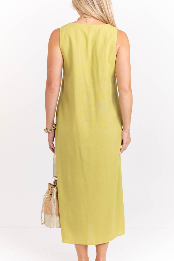 Madison Avenue Green Midi Dress