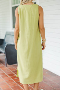 Madison Avenue Green Midi Dress