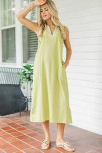 Madison Avenue Green Midi Dress