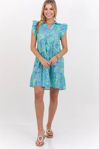 All The Right Things Mint Floral Dress