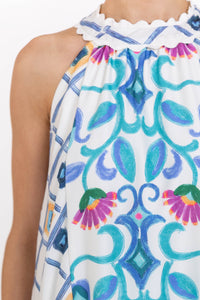 Nothing Like It Blue Floral Midi Dress