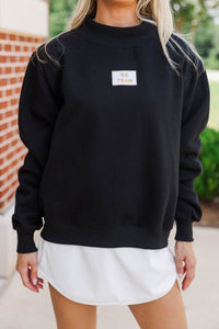Hype Mode Go Team Patch Black Mock Neck Pullover