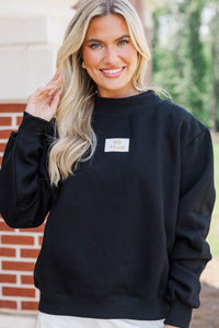 Hype Mode Go Team Patch Black Mock Neck Pullover