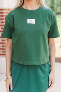 Loyal And Loud Go Team Patch Green Tee