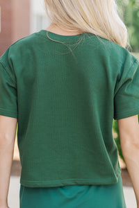 Loyal And Loud Go Team Patch Green Tee