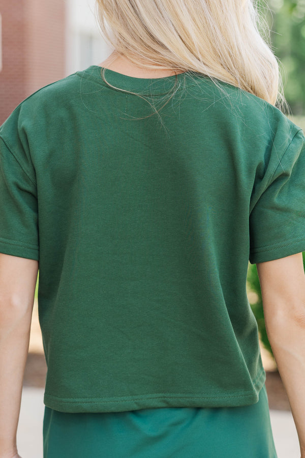Loyal And Loud Go Team Patch Green Tee