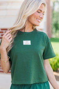Loyal And Loud Go Team Patch Green Tee