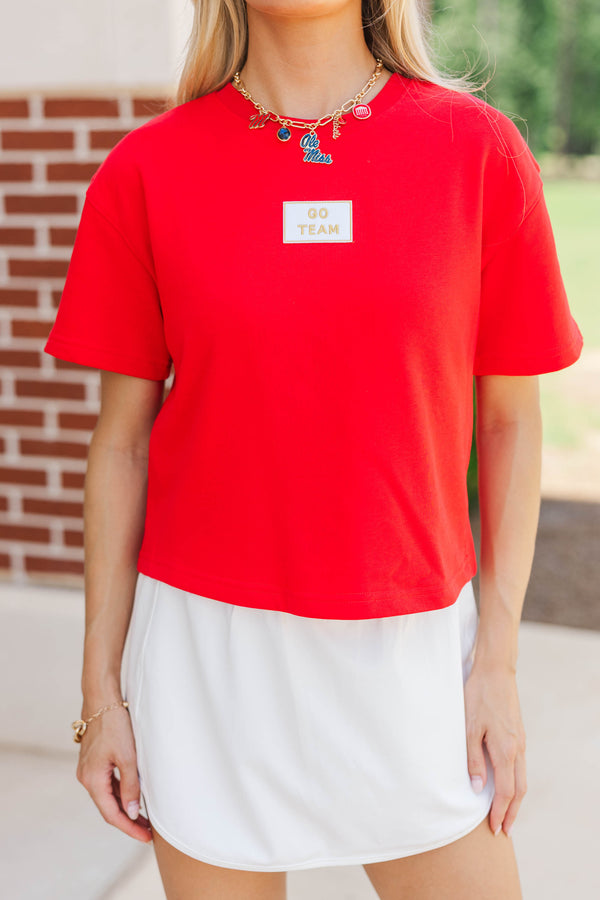 Loyal And Loud Go Team Patch Red Tee