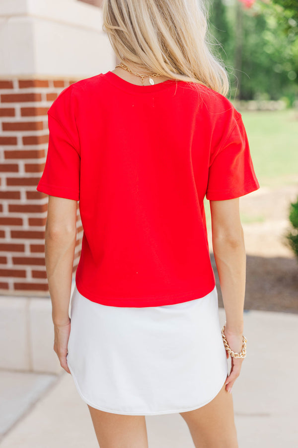 Loyal And Loud Go Team Patch Red Tee