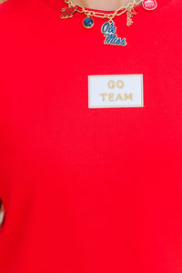 Loyal And Loud Go Team Patch Red Tee