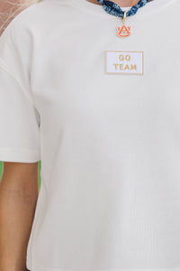 Loyal And Loud Go Team Patch White Tee