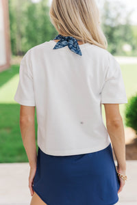 Loyal And Loud Go Team Patch White Tee