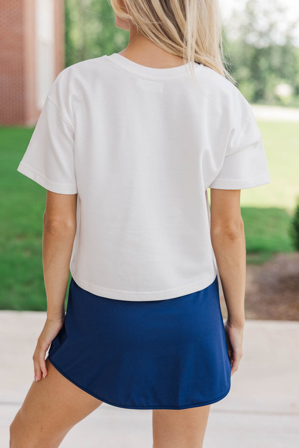 Loyal And Loud Tiger Patch White Tee