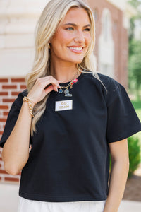 Loyal And Loud Go Team Patch Black Tee