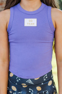 Girls: Bring the Noise Go Team Patch Purple Tank