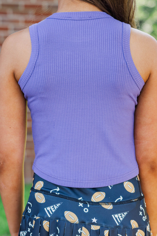 Girls: Bring the Noise Go Team Patch Purple Tank