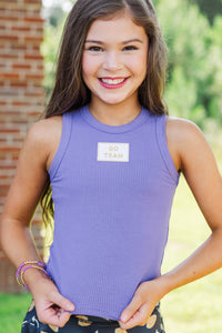 Girls: Bring the Noise Go Team Patch Purple Tank