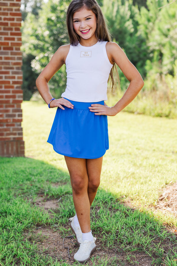 Girls: Bring the Noise Go Team Patch White Tank