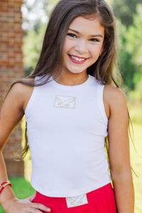 Girls: Bring the Noise Eagle Patch White Tank
