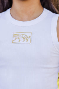 Girls: Bring the Noise Tiger Patch White Tank