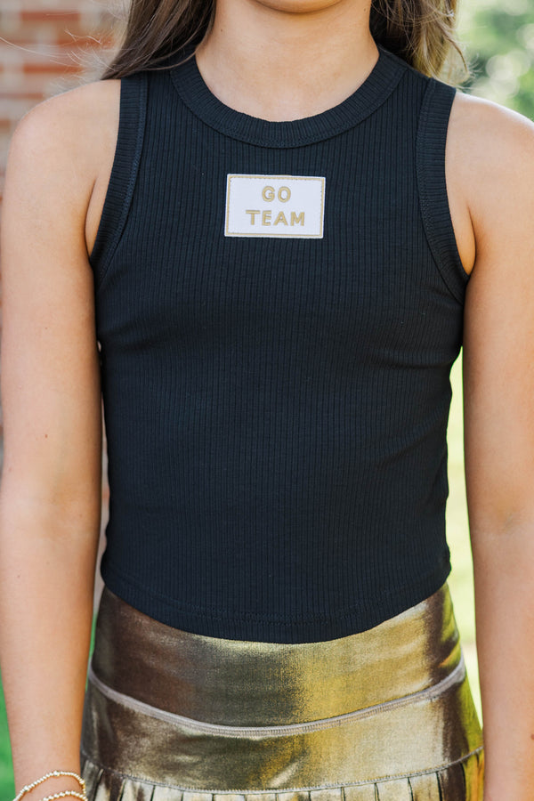 Girls: Bring the Noise Go Team Patch Black Tank