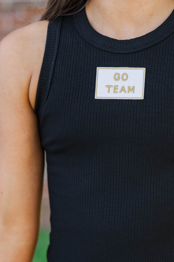 Girls: Bring the Noise Go Team Patch Black Tank
