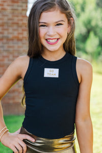 Girls: Bring the Noise Go Team Patch Black Tank