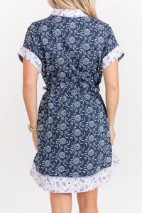 Don’t Miss It Navy Floral Dress