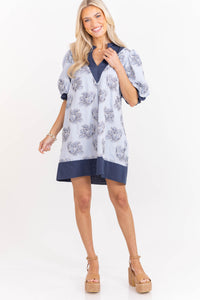 Sweet Style Staple Light Blue Floral Dress