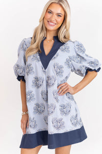 Sweet Style Staple Light Blue Floral Dress