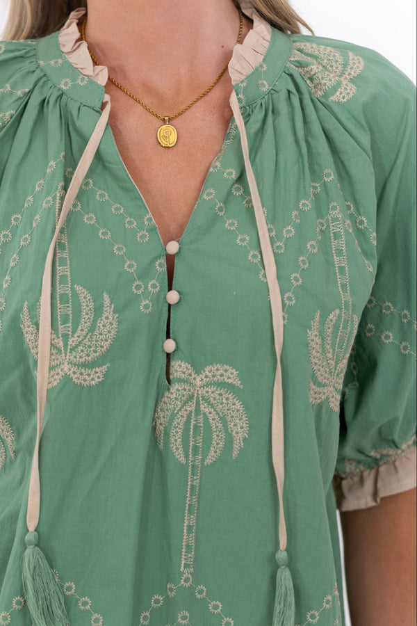 Sweet Sophistication Sage Blouse