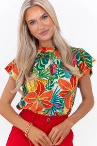 In Every Way Cream Floral Blouse